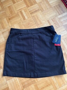 Chaps Ralph Lauren BNWT Black Mini SKORT with Pockets